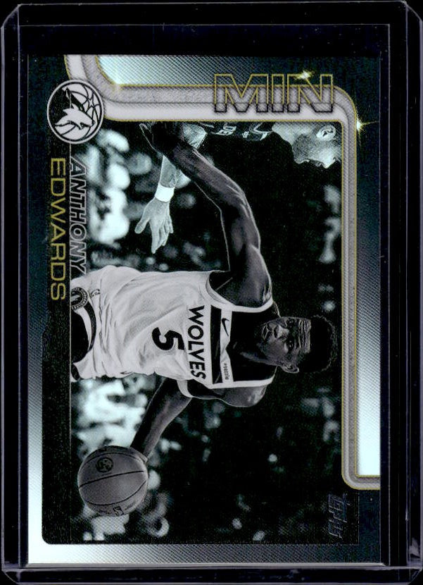 2025-26 Topps #108 Anthony Edwards Blackout