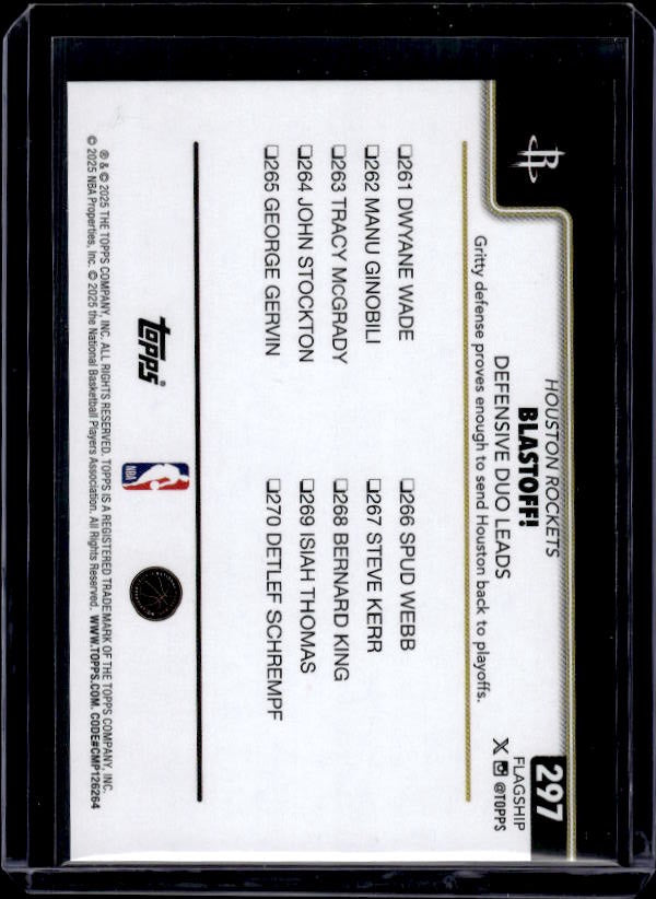 2025-26 Topps #297 Blastoff!: Defensive Duo Leads Blackout
