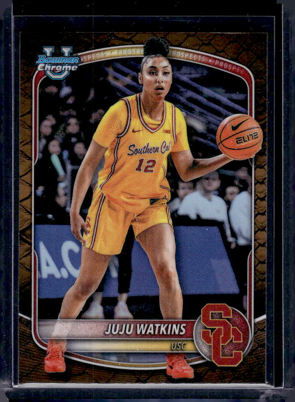 2025-26 Bowman #BCP-96 Juju Watkins Chrome Prospects Reptilian Refractor