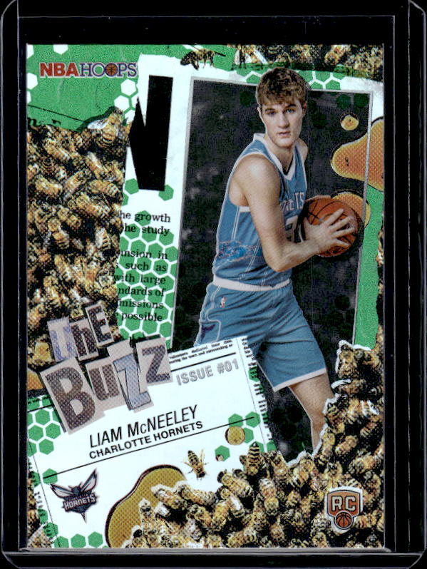 2025-26 Hoops #TB-29 Liam Mcneeley The Buzz Green Hoops