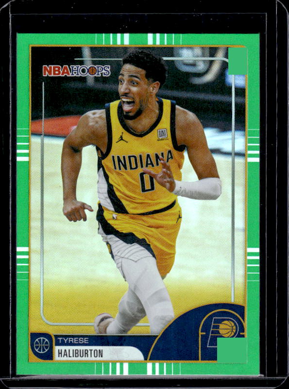 2025-26 Hoops #149 Tyrese Haliburton Green Hoops