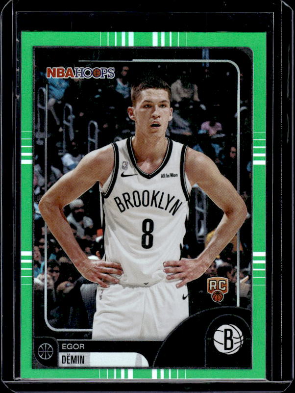 2025-26 Hoops #128 Egor Dёmin Green Hoops
