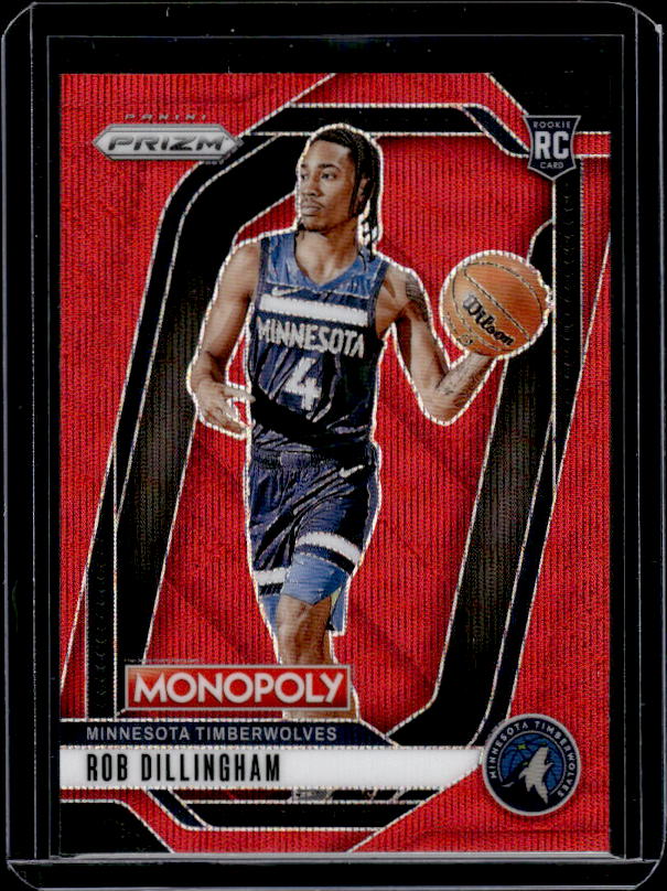 2024-25 Panini Prizm Monopoly #90 Rob Dillingham Red Prizms