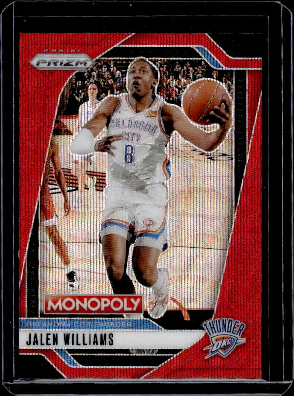 2024-25 Panini Prizm Monopoly #81 Jalen Williams Red Prizms