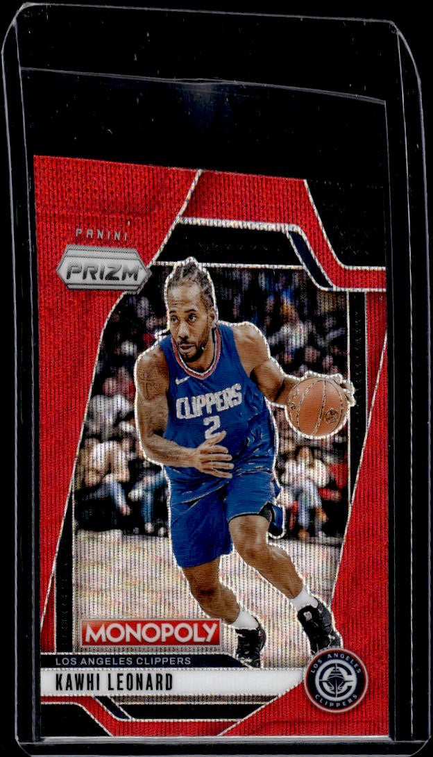 2024-25 Panini Prizm Monopoly #19 Kawhi Leonard Red Prizms