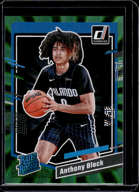 2023-24 Donruss #202 Anthony Black Green Laser Holo