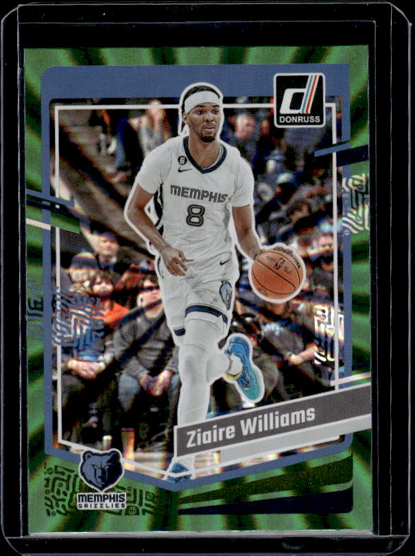 2023-24 Donruss #55 Ziaire Williams Green Laser Holo