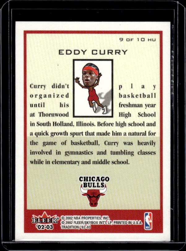 2002-03 Fleer Tradition #9 HU Eddy Curry Heads Up