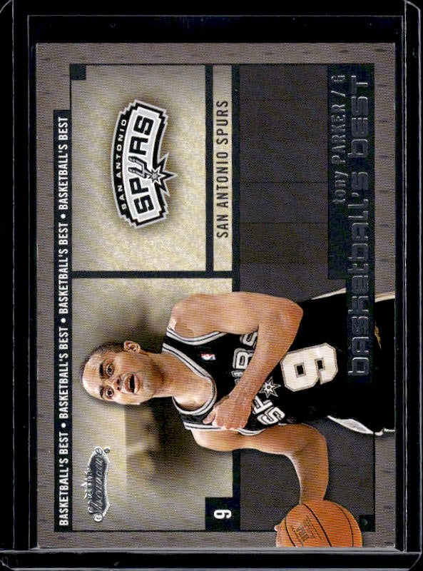 2002-03 Fleer Showcase #14 BB Tony Parker Basketball's Best