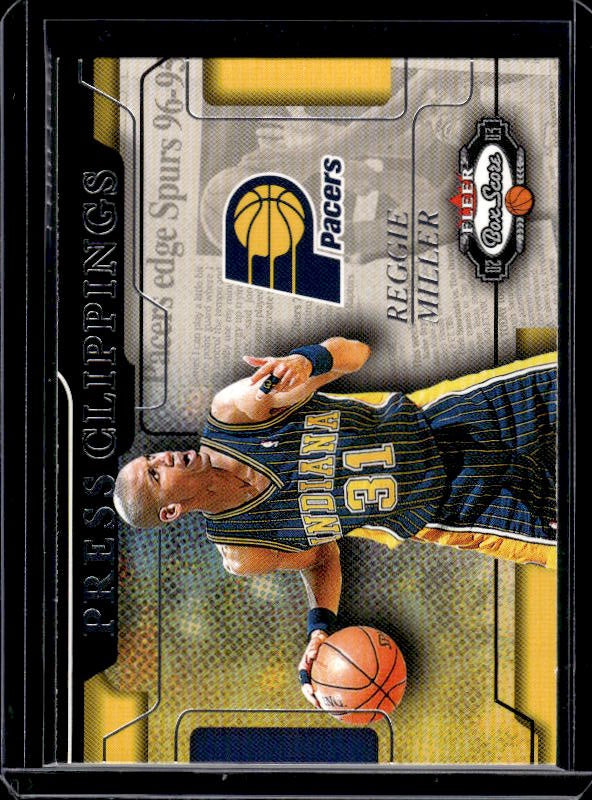 2002-03 Fleer Box Score #8PC Reggie Miller Press Clippings