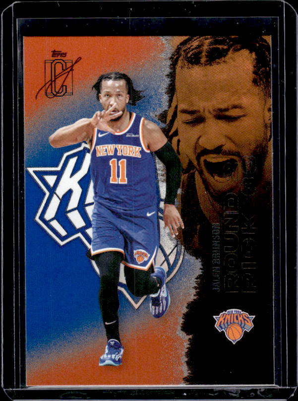 2025-26 Topps Signature Class #58 Jalen Brunson Blue & Orange