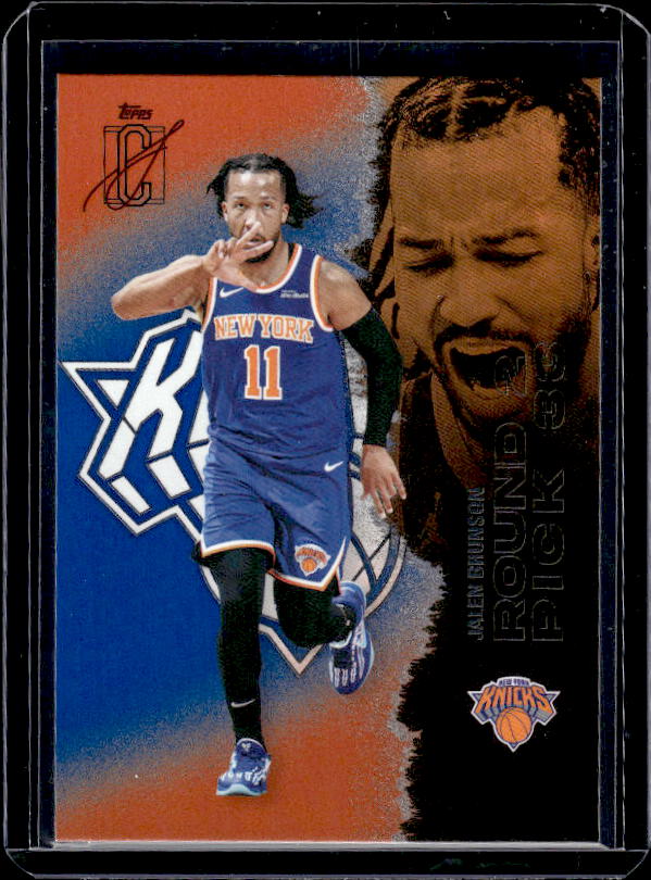 2025-26 Topps Signature Class #58 Jalen Brunson Blue & Orange