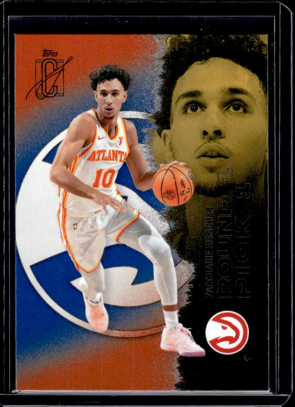 2025-26 Topps Signature Class #61 Zaccharie Risacher Blue & Orange
