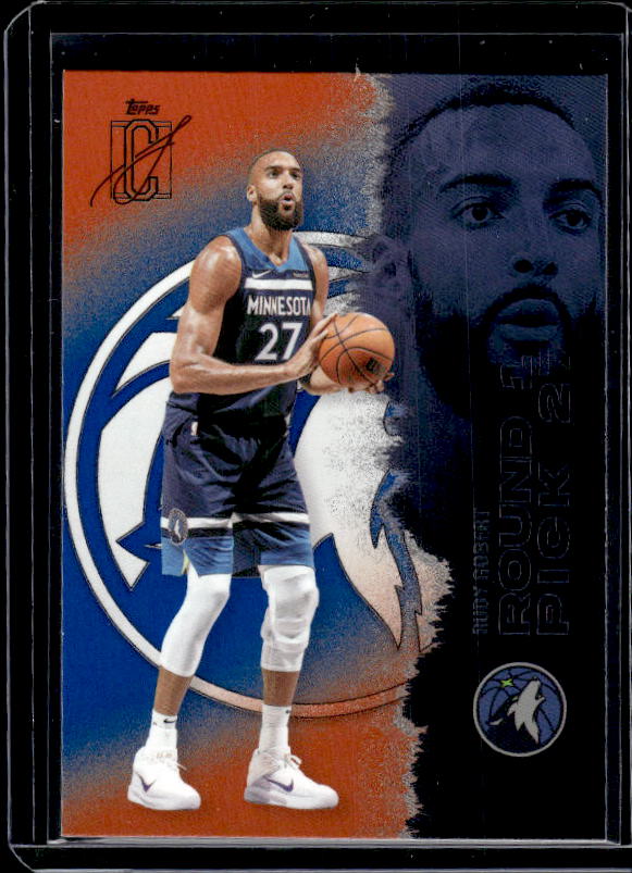 2025-26 Topps Signature Class #96 Rudy Gobert Blue & Orange