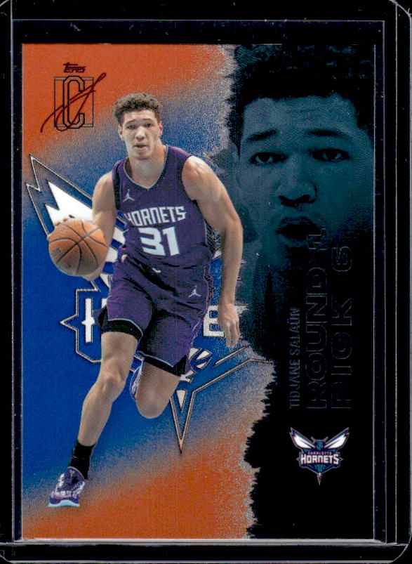 2025-26 Topps Signature Class #79 Tidjane Salaün Blue & Orange