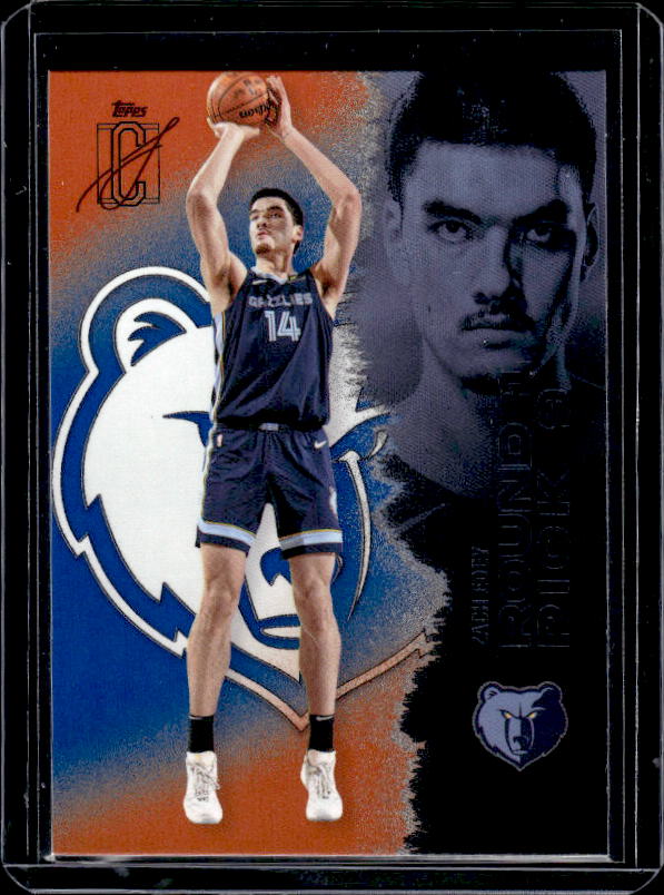 2025-26 Topps Signature Class #23 Zach Edey Blue & Orange
