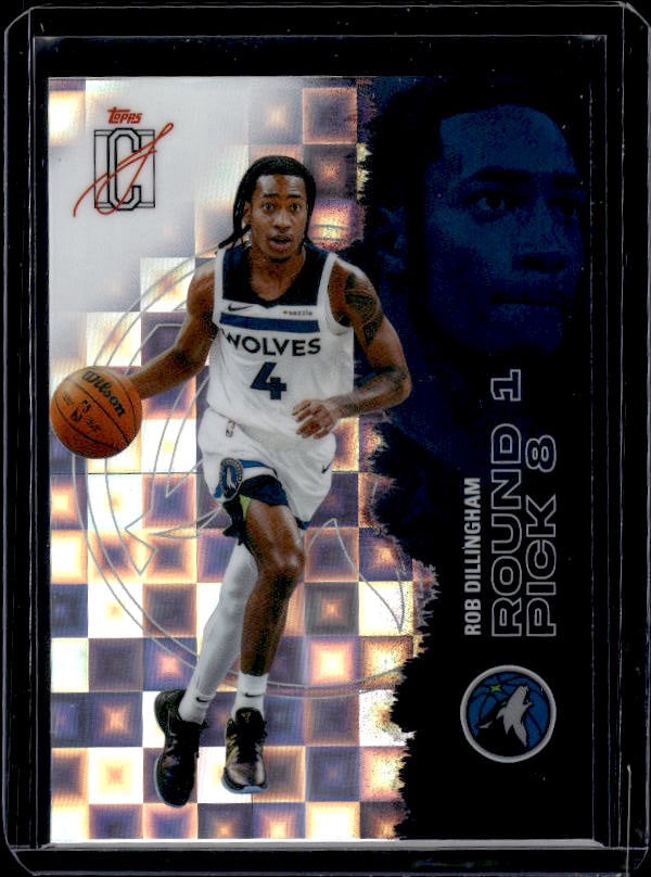 2025-26 Topps Signature Class #60 Rob Dillingham Pandora Refractor