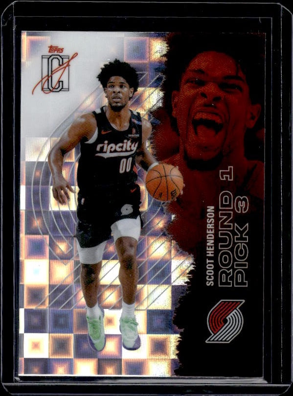 2025-26 Topps Signature Class #75 Scoot Henderson Pandora Refractor