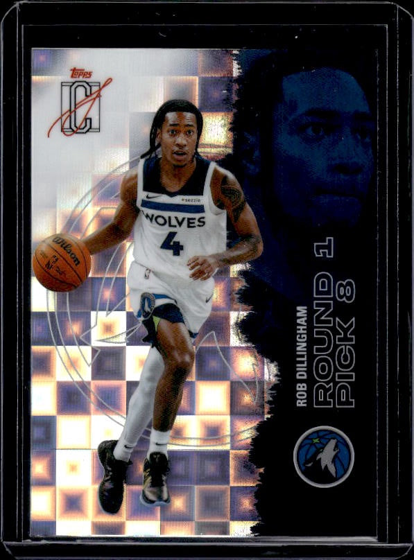 2025-26 Topps Signature Class #60 Rob Dillingham Pandora Refractor