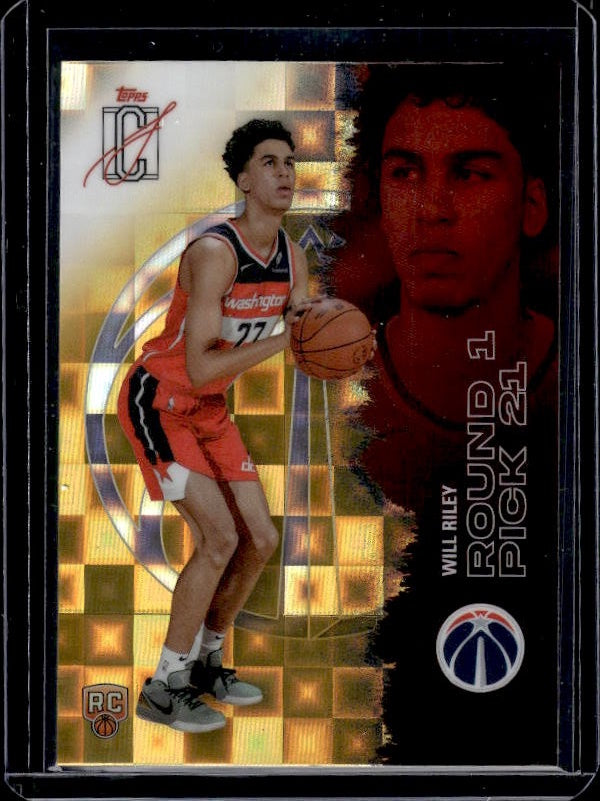 2025-26 Topps Signature Class #117 Will Riley Yellow Pandora