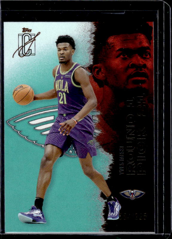 2025-26 Topps Signature Class #44 Yves Missi Teal #/225