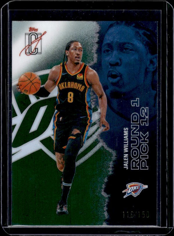 2025-26 Topps Signature Class #87 Jalen Williams Green #/150