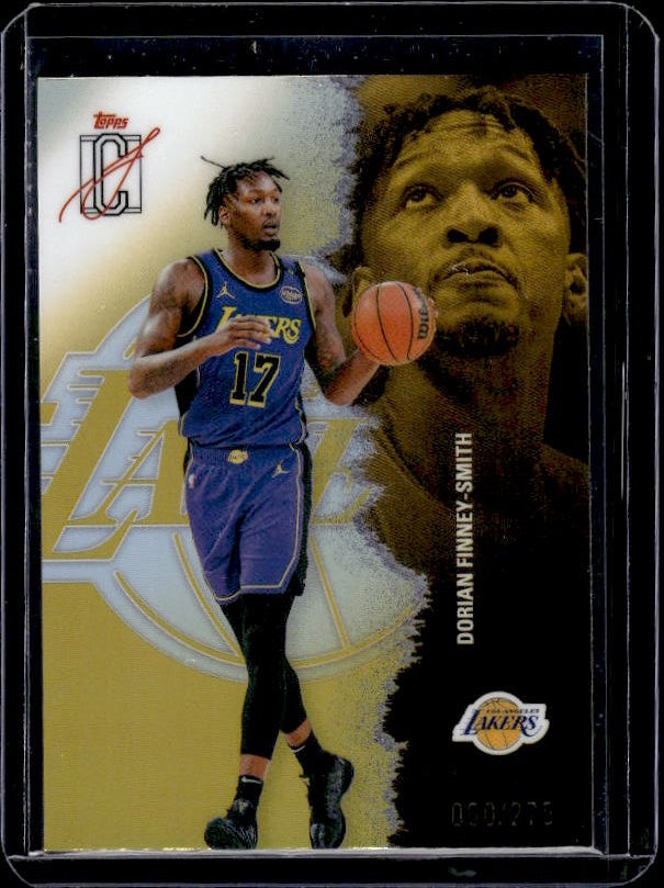 2025-26 Topps Signature Class #74 Dorian Finney-Smith Yellow Chrome #/275