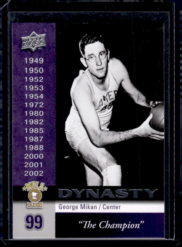 2008-09 Upper Deck #LAL-27 George Mikan Dynasty Los Angeles Lakers