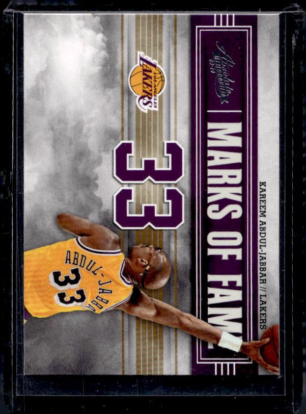2009-10 Panini Absolute Memorabilia #2 Kareem Abdul-Jabbar Retail Marks of Fame