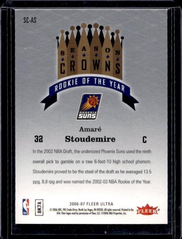 2006-07 Ultra #SC-AS Amare Stoudemire Season Crowns