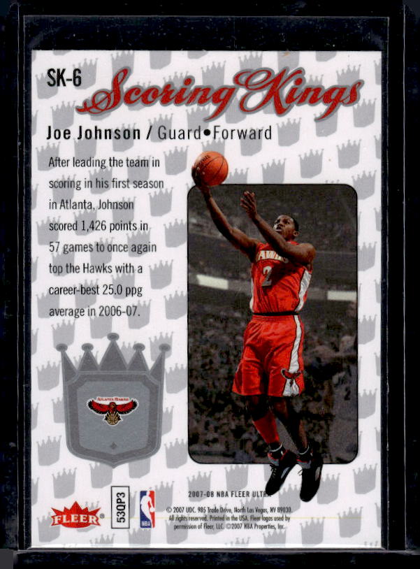 2007-08 Ultra #SK-6 Joe Johnson Scoring Kings