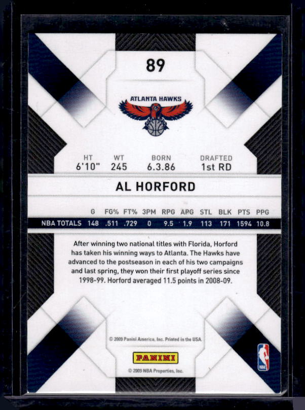 2009-10 Panini Threads #89 Al Horford