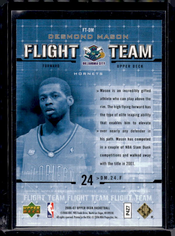 2006-07 Upper Deck #FT-DM Desmond Mason Flight Team