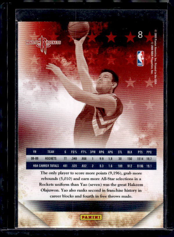 2009-10 Panini #8 Yao Ming All-Pro