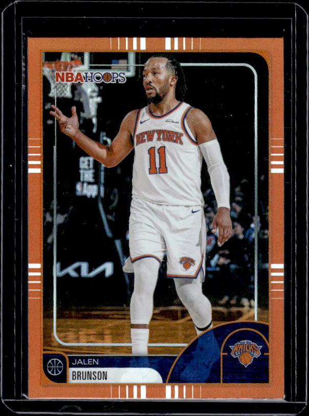 2025-26 Hoops #190 Jalen Brunson Orange Hoops