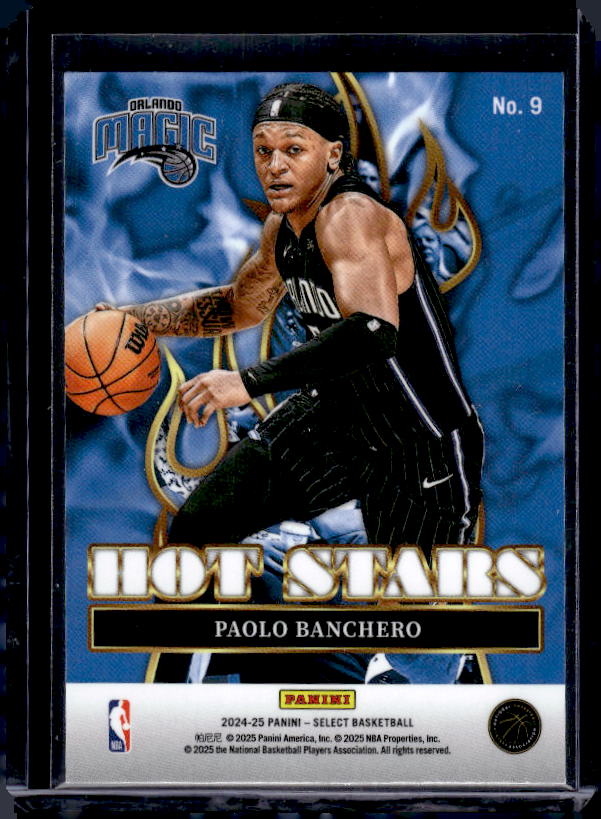 2024-25 Panini Select #9 Paolo Banchero Hot Stars