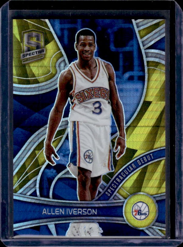 2021-22 Panini Spectra #168 Allen Iverson Asia Gold #/10
