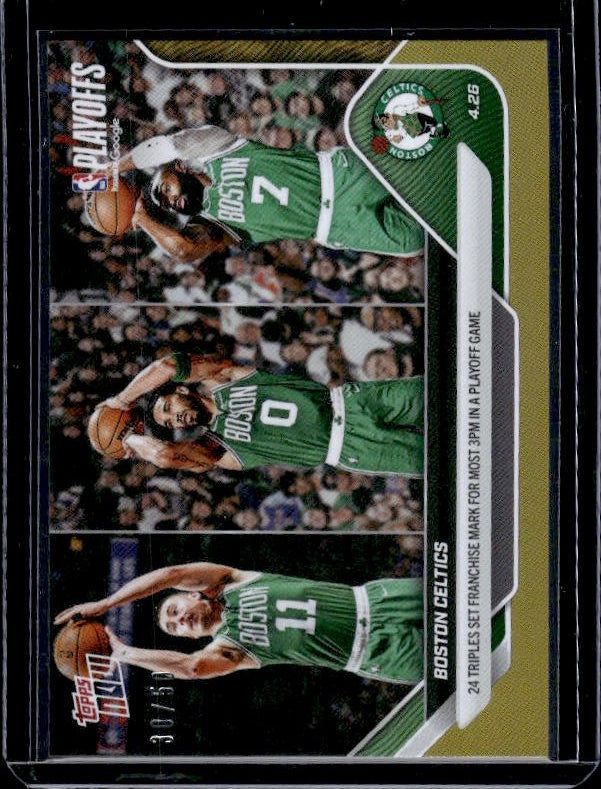 2025-26 Topps Now #280 Boston Celtics Gold Foil #/50