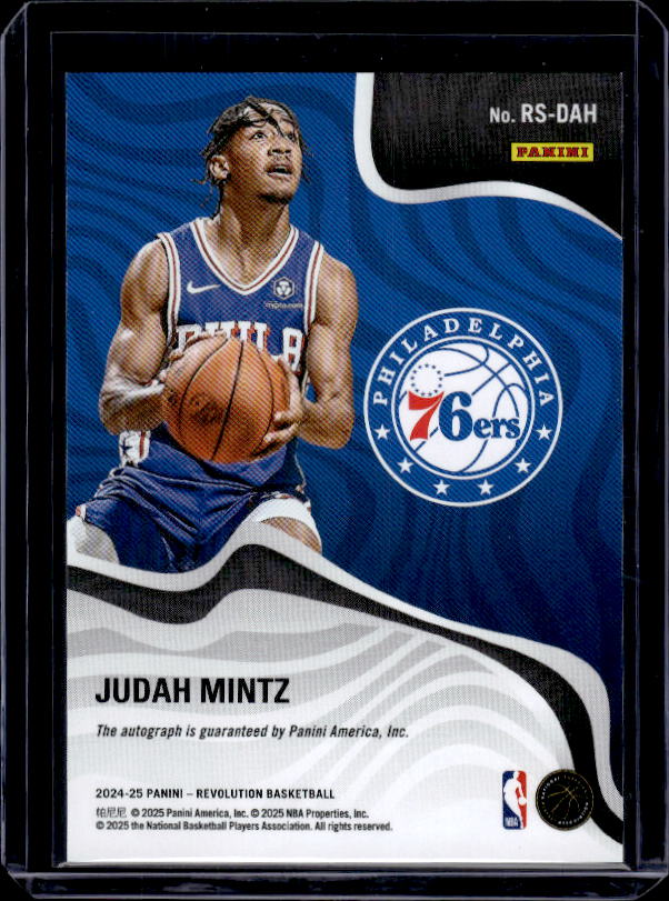 2024-25 Panini Revolution #RS-DAH Judah Mintz Revolution Signatures
