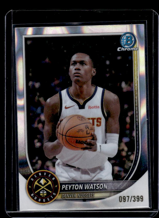 2025-26 Bowman #BCV-180 Peyton Watson Chrome Lava Refractors #/399