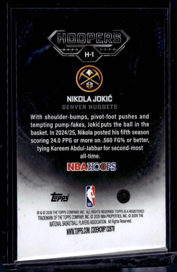 2025-26 Hoops #H-1 Nikola Jokić Hoopers