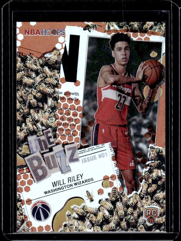 2025-26 Hoops #TB-23 Asa Newell The Buzz Orange Hoops