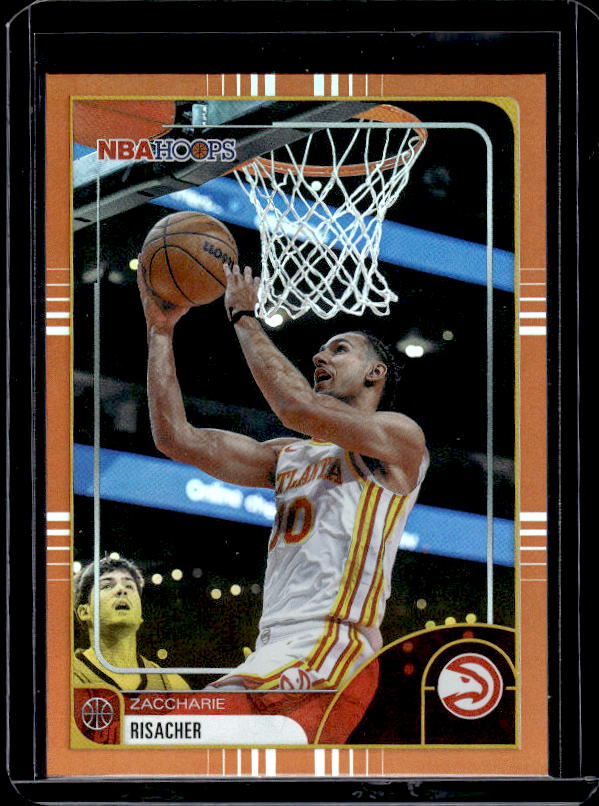 2025-26 Hoops #105 Zaccharie Risacher Orange Hoops
