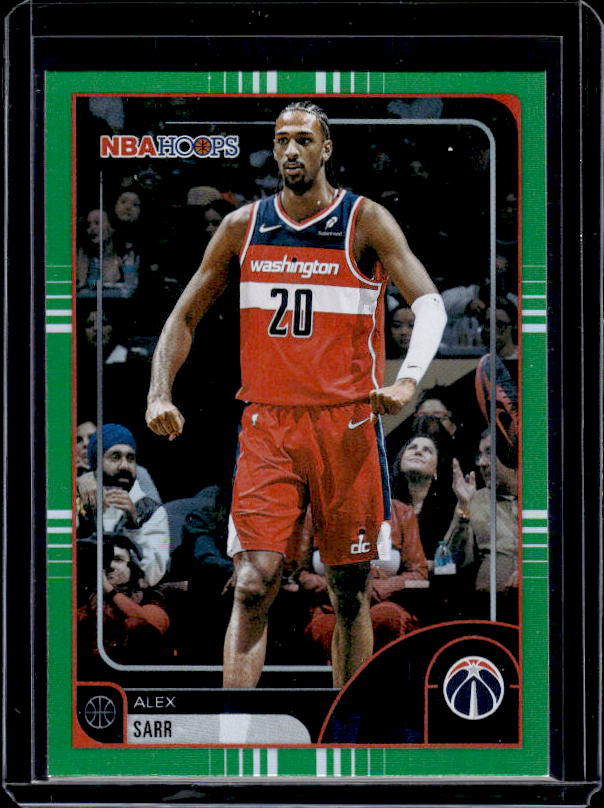 2025-26 Hoops #58 Alex Sarr Green Hoops
