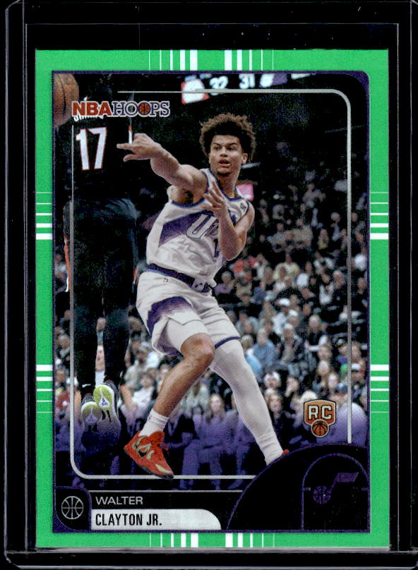 2025-26 Hoops #173 Walter Clayton Jr. Green Hoops