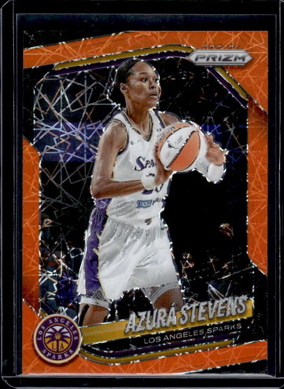 2025 Panini Prizm WNBA #64 Azura Stevens Orange Velocity Prizms