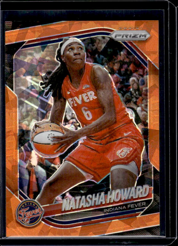 2025 Panini Prizm WNBA #54 Natasha Howard Orange Ice Prizms