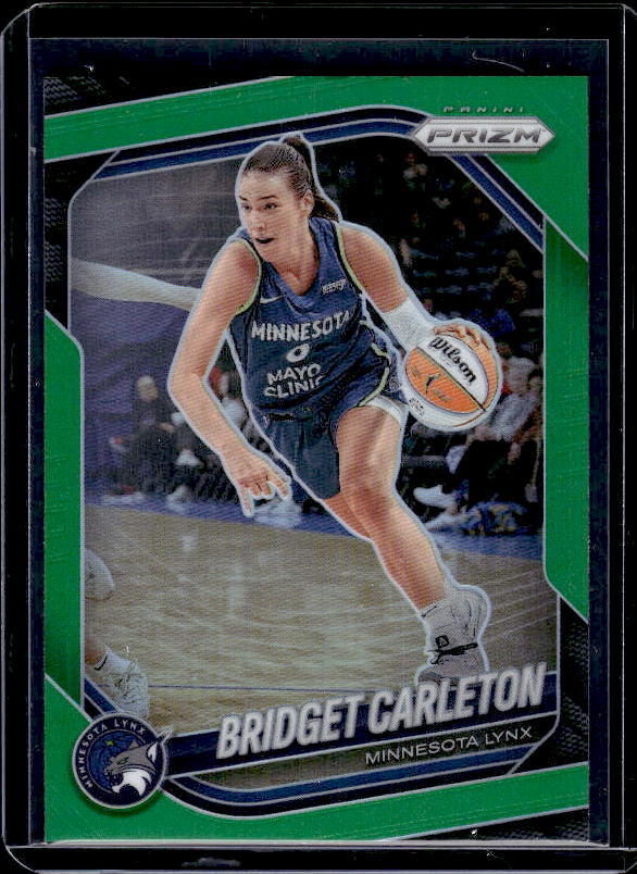 2025 Panini Prizm WNBA #88 Bridget Carleton Green Prizms