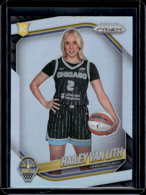 2025 Panini Prizm WNBA #139 Hailey Van Lith Silver Prizms Image Variation