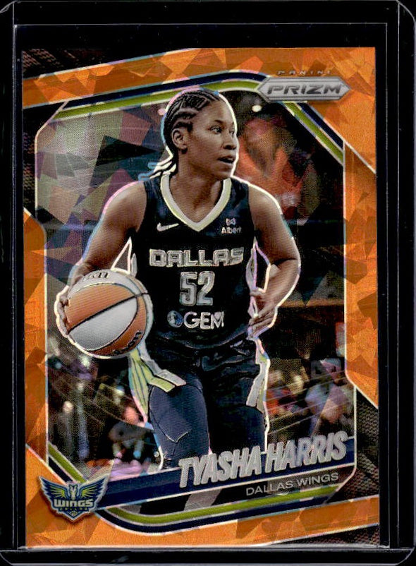 2025 Panini Prizm WNBA #130 Tyasha Harris Orange Ice Prizms